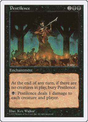 Pestilence card from Fifth Edition