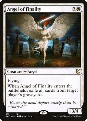 Angel of Finality card from Commander: Kaldheim