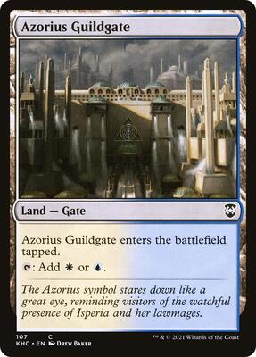 Azorius Guildgate card from Commander: Kaldheim