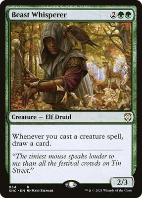 Beast Whisperer card from Commander: Kaldheim