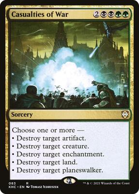 Casualties of War card from Commander: Kaldheim