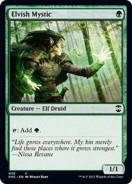 Elvish Mystic card from Commander: Kaldheim
