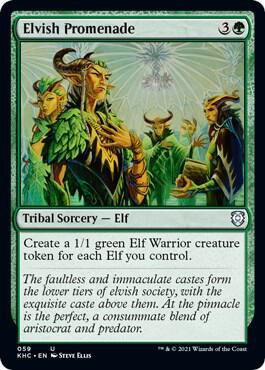 Elvish Promenade card from Commander: Kaldheim