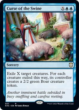 Curse of the Swine card from Commander: Kaldheim