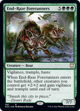 End-Raze Forerunners card from Commander: Kaldheim