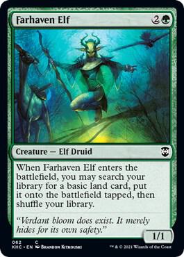 Farhaven Elf card from Commander: Kaldheim