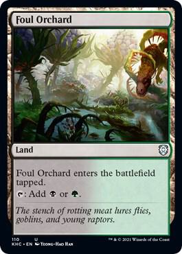 Foul Orchard card from Commander: Kaldheim