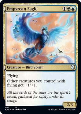 Empyrean Eagle card from Commander: Kaldheim