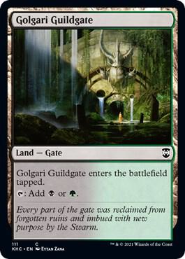 Golgari Guildgate card from Commander: Kaldheim