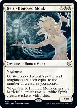 Geist-Honored Monk card from Commander: Kaldheim