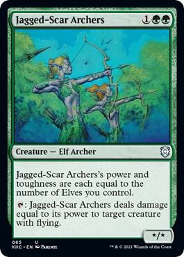 Jagged-Scar Archers card from Commander: Kaldheim