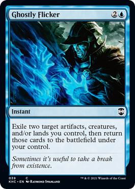 Ghostly Flicker card from Commander: Kaldheim