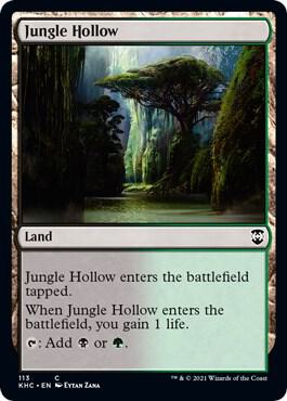Jungle Hollow card from Commander: Kaldheim