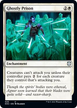 Ghostly Prison card from Commander: Kaldheim