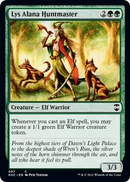 Lys Alana Huntmaster card from Commander: Kaldheim