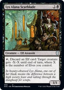 Lys Alana Scarblade card from Commander: Kaldheim