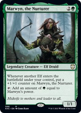 Marwyn, the Nurturer card from Commander: Kaldheim