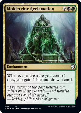 Moldervine Reclamation card from Commander: Kaldheim