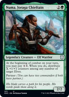 Numa, Joraga Chieftain card from Commander: Kaldheim