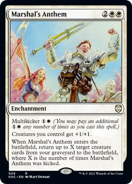 Marshal's Anthem card from Commander: Kaldheim