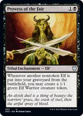 Prowess of the Fair card from Commander: Kaldheim