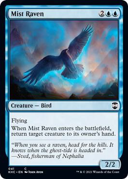 Mist Raven card from Commander: Kaldheim