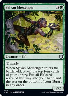 Sylvan Messenger card from Commander: Kaldheim
