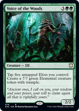 Voice of the Woods card from Commander: Kaldheim