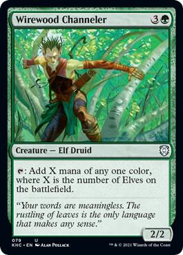 Wirewood Channeler card from Commander: Kaldheim