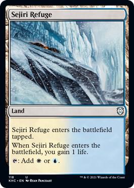 Sejiri Refuge card from Commander: Kaldheim
