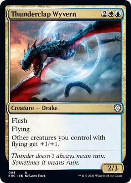 Thunderclap Wyvern card from Commander: Kaldheim