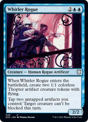 Whirler Rogue card from Commander: Kaldheim