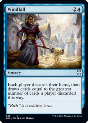 Windfall card from Commander: Kaldheim