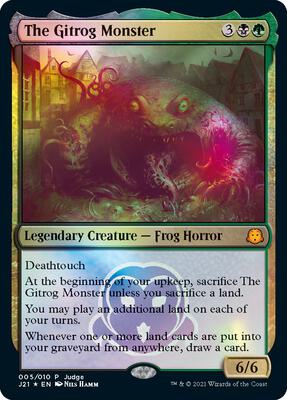 The Gitrog Monster card from Judge Promos