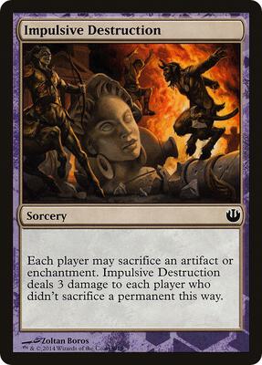 Impulsive Destruction card from Hero's Path Promos