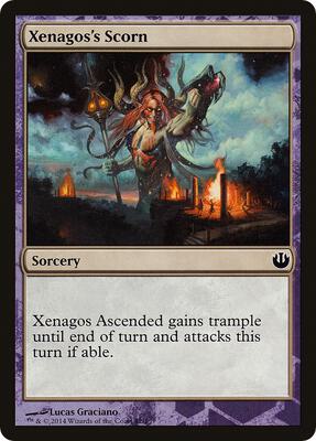 Xenagos's Scorn card from Hero's Path Promos