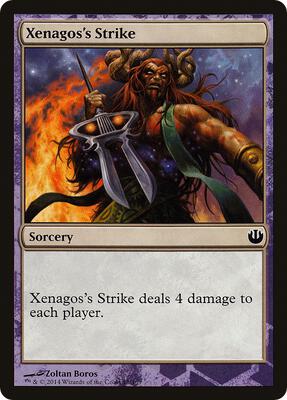 Xenagos's Strike card from Hero's Path Promos