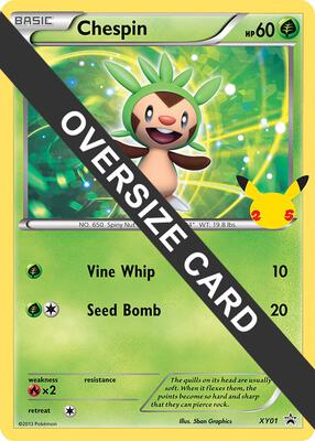 Chespin card from First Partner Pack