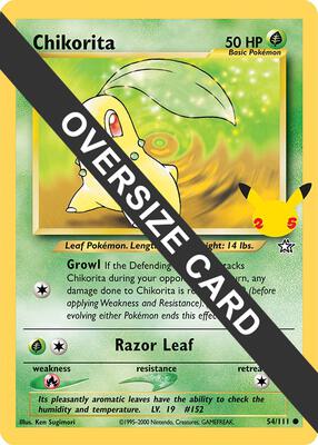 Chikorita card from First Partner Pack