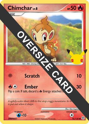 Chimchar card from First Partner Pack