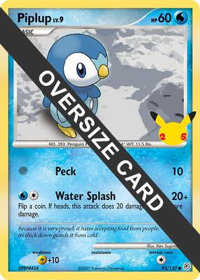 Piplup card from First Partner Pack