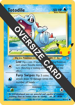 Totodile card from First Partner Pack