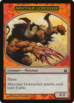 Minotaur Goreseeker card from Hero's Path Promos