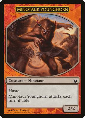 Minotaur Younghorn card from Hero's Path Promos