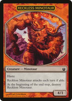 Reckless Minotaur card from Hero's Path Promos