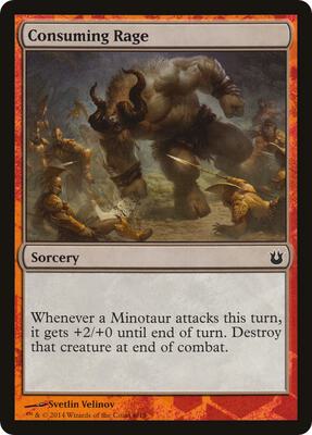Consuming Rage card from Hero's Path Promos