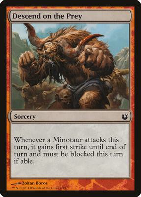 Descend on the Prey card from Hero's Path Promos
