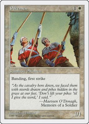 Pikemen card from Fifth Edition