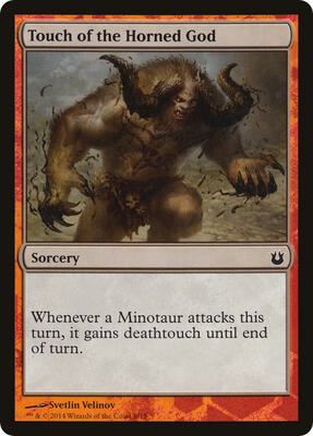Touch of the Horned God card from Hero's Path Promos