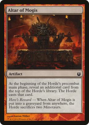 Altar of Mogis card from Hero's Path Promos